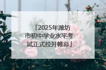 2025年潍坊市初中学业水平考试正式拉开帷幕
