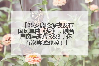 35岁鹿晗深夜发布国风单曲《梦》，融合国风与现代R&B，还首次尝试戏腔！