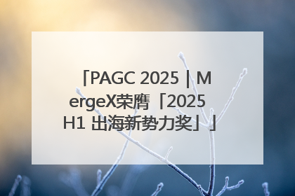PAGC 2025｜MergeX荣膺「2025 H1 出海新势力奖」