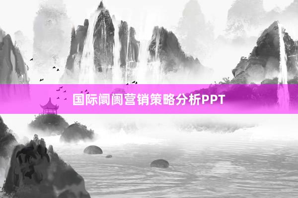 国际阛阓营销策略分析PPT